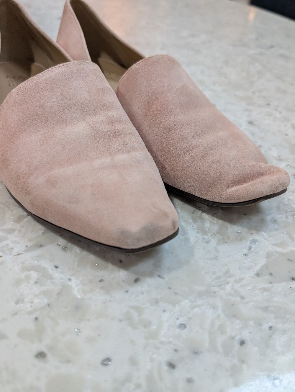 Naturalizer Womens Collette Loafer Suede Flats Pink Dusty Rose 7.5 Wide - Picture 3 of 7